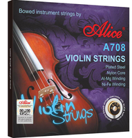Alice 愛麗絲A708 尼龍芯小提琴弦 小提琴琴弦 4弦純銀纏繞