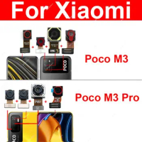 Front Rear Main Camera For Xiaomi Poco M3 Poco M3 Pro 4G Poco M3 Pro 5G Primary Back Front Selfie Facing Camera Flex Cable Parts