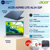 ACER ASPIRE LITE AL14-32P C1ES/C9VS N150 8GB 512GB 14" WUXGA W11 OHS