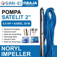 San Ei Pompa Satelit 2 inch 0.5 HP + Kabel 30 M San Ei/ Pompa Submersible Noryl