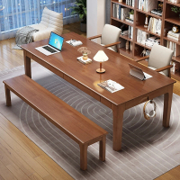 HappyLife 北歐簡約大長桌 160公分 Y11480(電腦桌 工作桌 餐桌 桌子 木桌 實木桌 辦公桌 書桌)