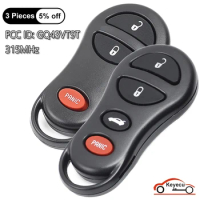 KEYECU Remote Car Key Fob 3 / 3+1 /4 Button for Chrysler Concorde Neon, for Dodge Interpid Neon Plymouth Neon FCC ID: GQ43VT9T