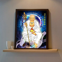 新款5D鉆石畫十字繡客廳白衣地藏王菩薩佛像宗教滿鉆磚石秀