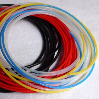 28L AWG 0.38x0.68mm 0.38*0.68mm ID*OD L Type 150V Translucent Red Blue Yellow Black Printer F46 Plastic Capillary PTFE Pipe Tube