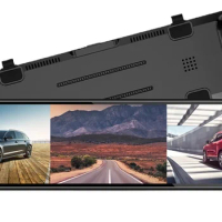 Factory Price 12 inch 3 Lens Car Auto Camera Blackbox DVR Car Dashboard Camera DVR Full HD 1080p Digital Camcorder for Car