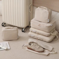 壓縮袋 旅行壓縮收納袋衣服整理袋分裝袋便攜衣物行李箱整理包大號待產包-快速出貨