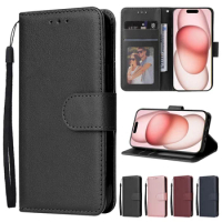 Wallet With Card Slot Photo Frame Stand Magnetic Flip Leather Case For Apple iPhone 15 Pro Max 14 Plus 13 12 11 Anti-fall Cover