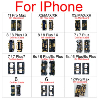 2pcs Inline FPC Battery Connector Holder For iphone 11 12 Pro Max XS XR X 6 6s 7 8 Plus SE2020 Inner Motherboard Clip Flex Cable