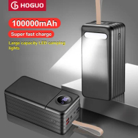 Super Fast Charging Power Bank, Outdoor Mobile Phone Charger Battery,camping powerbank for iPhone Mi Huawei,66W, 100000mAh