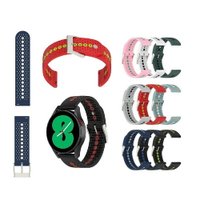 【運動矽膠錶帶】適用 Garmin Forerunner 570 42mm 錶帶寬度20mm雙色 透氣 錶扣式腕帶