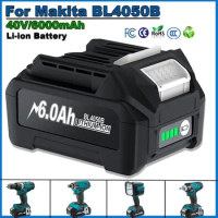 40V 6.0Ah Battery 6000mAh Replacement Battery 191L47-8 Battery BL4050F 194205-3 LXT-400 Power Tool Battries