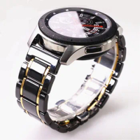 20mm Ceramic Steel Strap For Samsung Galaxy Watch Active2 22mm amazfit Watch3 Huawei GT Pro Watch Bracelet Wristband Belt Band