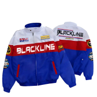 JAKET NASCAR RACING PRIA FULL BORDIR BLACK LINE TERBARU