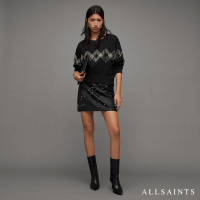 【ALLSAINTS】ORTEN 鉚釘羊皮短裙 WL161Z(舒適版型)