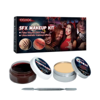 50LD Halloween SFX Makeup Scar-Wax Fake-Blood-Cream Create Special Effect Stage Theatrical Makeup for Body Face Paint