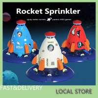 Penyembur Air Roket Angkasa 360°Rotating Flying Outdoor Yard Water Sprinkler Toys Mainan Air Terbang