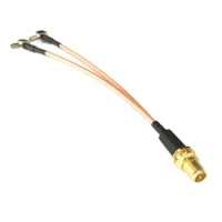 SMA Male Female to 2X TS9 Connector Y Type Splitter Combiner RF Coaxial Pigtail Cable for 3G 4G Modem Router