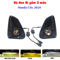 Bộ đèn Bi gầm 3 màu cho xe Honda city 2024 , đèn gầm xe Honda city 2024 kèm dưỡng bắt zin