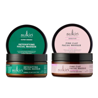 【澳洲Sukin】賦活舒緩保濕面膜100ml任選1款(極致賦活-綠/舒緩-粉)