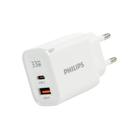 หัวชาร์จเร็ว PD 33W อะแดปเตอร์ 2 พอร์ต GaN USB-C, A รุ่น DLP4533CB