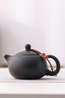 輕奢黑禪風茶壺泡茶家用單壺功夫茶具套裝器日式網紅陶瓷壺小單個