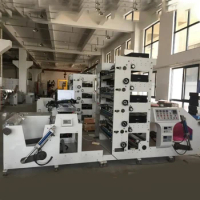 Digital Paper Printing Automatic Flexo Self-Adhesive Label Flexo Printing Machine for Paper Cup Label Sticker Printing Machine