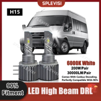 360 Degree Beam LED High Beam H15 DRL Bulbs For Ford Transit Custom Bus Van Tourneo Connect Transit Courier Ford Galaxy MK4
