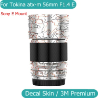For Tokina atx-m 56mm F1.4 E Decal Skin Vinyl Wrap Film Camera Lens Body Protective Sticker Coat 56 1.4 56mmF1.4 / E Mount