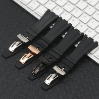 高品質 橡膠錶帶 適用於Audemars Piguet 錶帶 42mm ap錶帶 28mm 錶帶手鍊 帶蝴蝶扣 工具