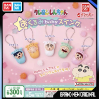 BANDAI Crayon Shin-chan Action Figures Model Baby Pendant Shin-chan Nene Kazama Masao Gashapon Penda