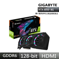 【GIGABYTE 技嘉】AORUS GeForce RTX 3050 ELITE 8G 顯示卡