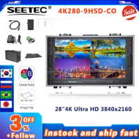Seetec 4K280-9HSD-CO 28 Inch 4K Broadcast Monitor for CCTV Monitoring Making Movies Ultra HD Carry-on LCD Director Monitor