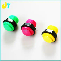 10pcs Arcade Push Button with Micro switch Yellow / Green / Pink 28mm Into the key arcade fighting box body machine button