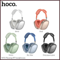 Hoco W55 หูฟังครอบอย่างดีฟองน้ำหุ้มผ้าไม่ใช่พลาสติก แบตอึดขั้น Pleasing BT Headphones คําแนะนําผลิตภ