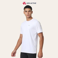 Kaos Olahraga Pria Dry Fit Quick Dry M Putih