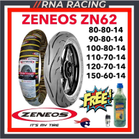 Zeneos Zn62 Motorcycle Tire Gulong Tubeless Rim 14 Free Tire Sealant Pito