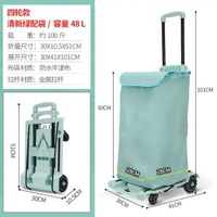 小推車摺疊便攜學生行李車戶外買餸購物車拉桿迷你手拉車拖車
