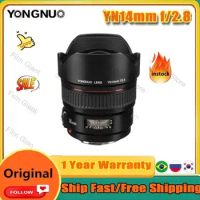 YONGNUO Lens YN14mm F2.8 AF MF Autofocus Ultra Wide Angle Prime Lens 14mm for Canon 5D Mark III IV 800D 760D 80D 7D DSLR Camera