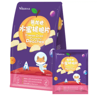【Vilson 米森】無加糖水蜜桃脆片-7gx5包x1袋