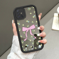 Cocok Untuk Samsung Galaxy A51 Case Lucu Kuningan Pink Bunga Casing HP Silikon Pelindung Aesthetic C