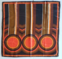 VTG 70's Totes Retro Rain Scarf Water Repellent 26"x26"