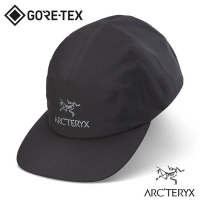 【ARCTERYX 始祖鳥】GORE-TEX 防風防水透氣棒球帽子.遮陽帽.鴨舌帽_X000007762 黑