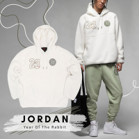 Nike 長袖上衣 Jordan CNY Hoodie 男款 米白 帽T 休閒 連帽上衣 新年 喬丹 FB1451-108
