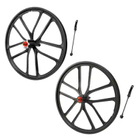 Solid 20 '' Folding Bike Wheels Integrated Mountain Bike Wheel