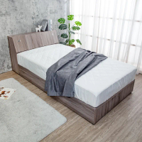 【BODEN】米恩3.5尺單人床房間組-2件組-床頭箱+六分床底(古橡色-七色可選-不含床墊)