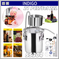 21PCS Home Distiller Stainless 22L Alat Penyulingan Destilasi Distiller Moonshine Alkohol Anggur Air