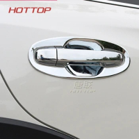 Fit For Subaru XV 2018 ABS Chrome Car Door Handle Bowl Side Door Handle Bowl Cover Trim Sticker