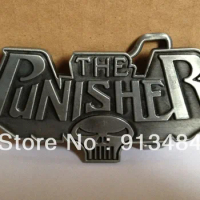 Punisher belt buckle with pewter finish JF-B172 brand new condition ,free shipping