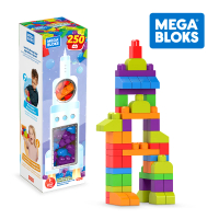 【Mega Bloks 美高積木】250片積木組(兒童積木/大積木/學習積木/創意DIY拚搭/男孩玩具/女孩玩具)