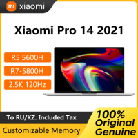 Xiaomi Laptop Pro 14 14 Inch 2.5K 120Hz Screen Notebook AMD Ryzen R5 5600H /R7 5800H 16GB 512GB SSD PC laptop Computer Netbook